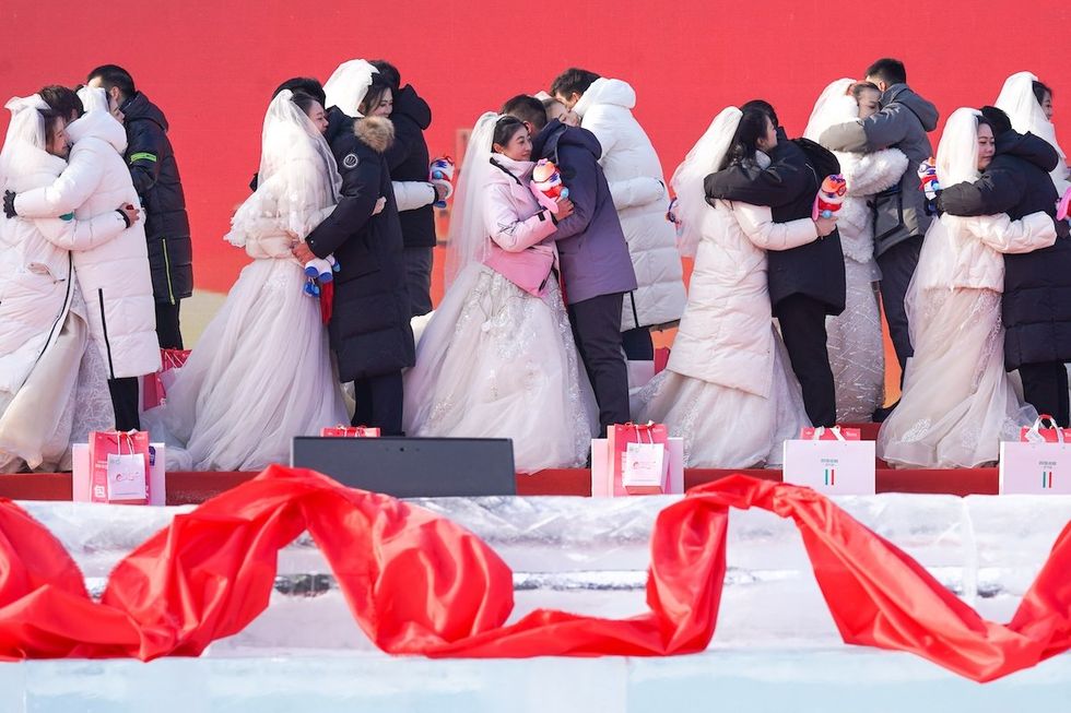 HARD NUMBERS: Chinese marriages fall, Romanian president resigns, Bangladesh police arrest hundreds, Palestinian Authority may scrap “martyrs’ payments.”