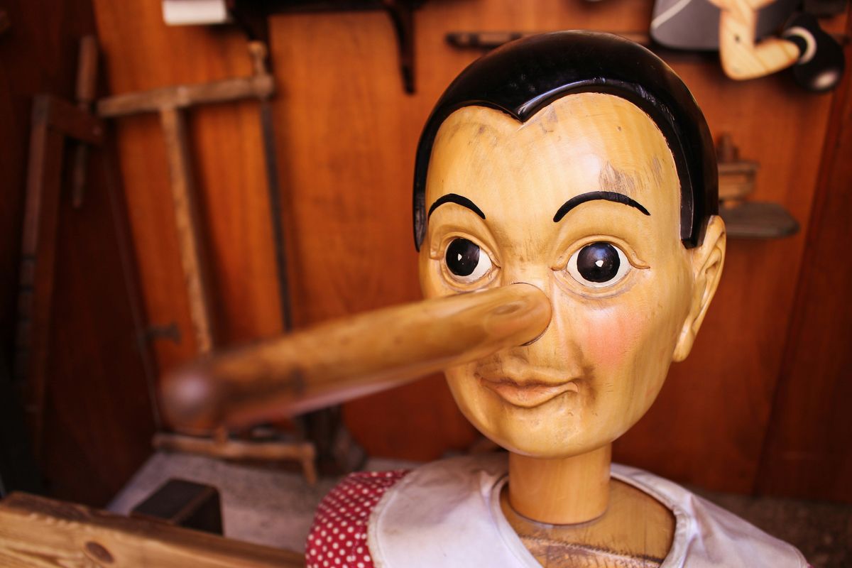 A Pinocchio puppet.