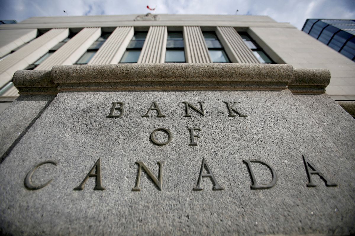  A sign is pictured outside the Bank of Canada building in Ottawa, Ontario