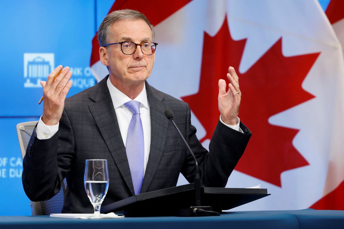 Bank of Canada Governor Tiff Macklem takes part in a news conference, after cutting key interest rate, in Ottawa, Ontario, Canada July 24, 2024. 