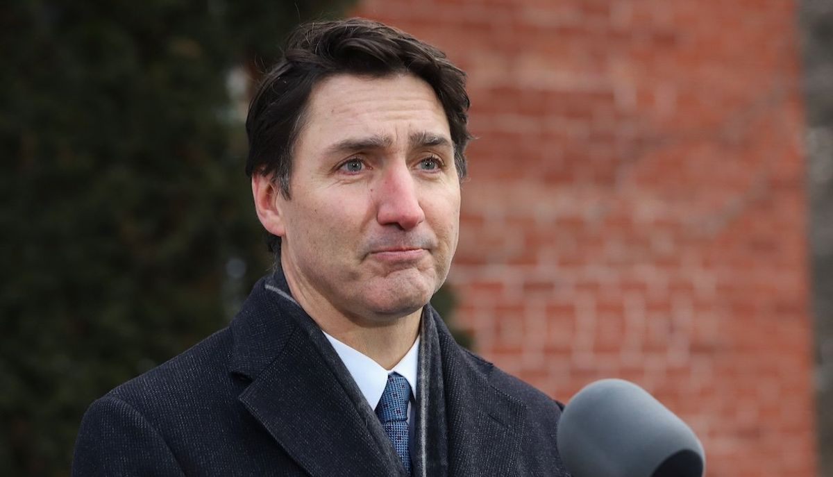 ​Canada's Prime Minister Justin Trudeau speaks to reporters, announcing that he intends to step down as Liberal Party leader and prime minister from his Rideau Cottage residence in Ottawa, Canada, on Jan. 6, 2025.