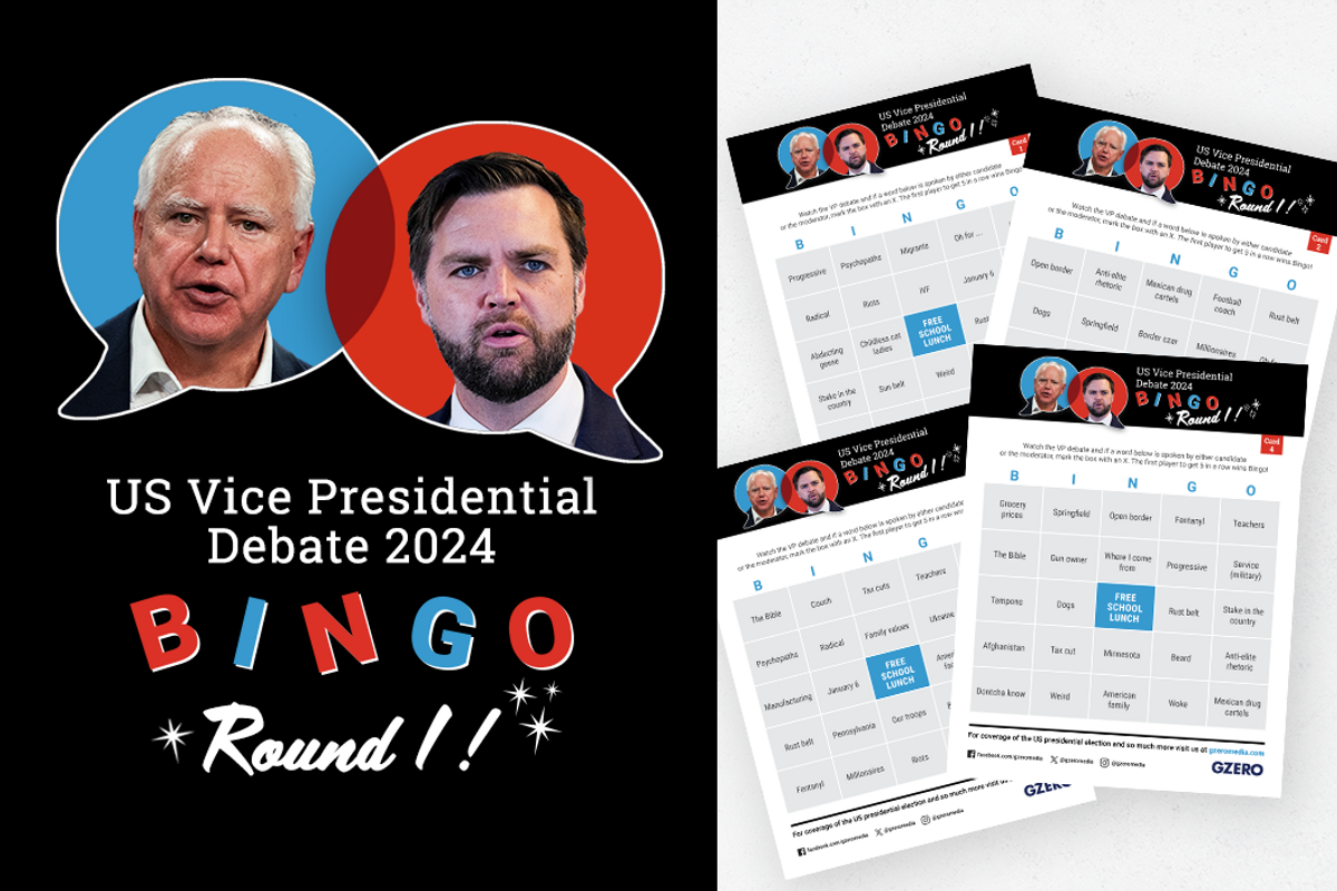 Debate Bingo - Round 1: US Vice Presidential Debate 2024