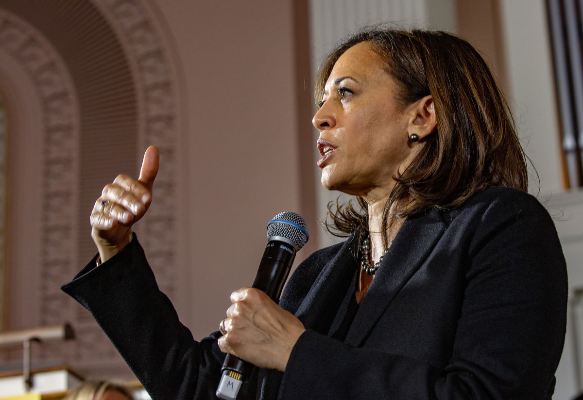 ​Democratic presidential candidate Senator Kamala Harris (D-CA) campaigning at South Church. 