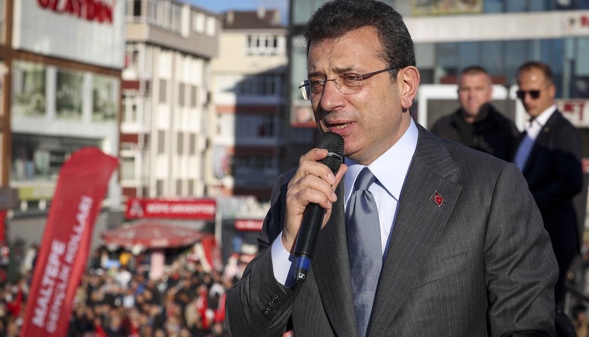 Ekrem Imamoglu, from Republican People's Party, is seen as one of Turkish President Recep Tayyip Erdogan's strongest political rivals. 