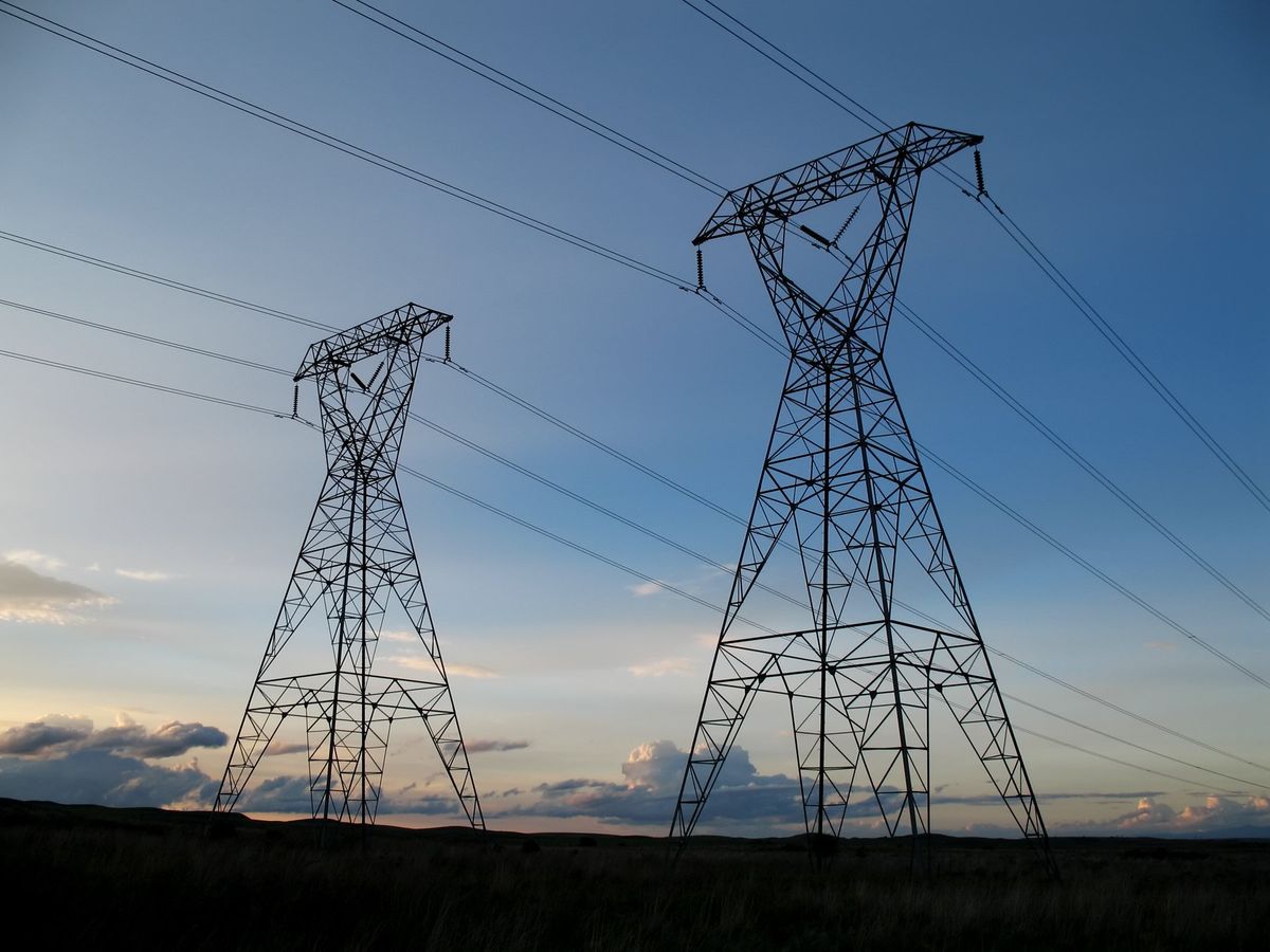 Electricity towers