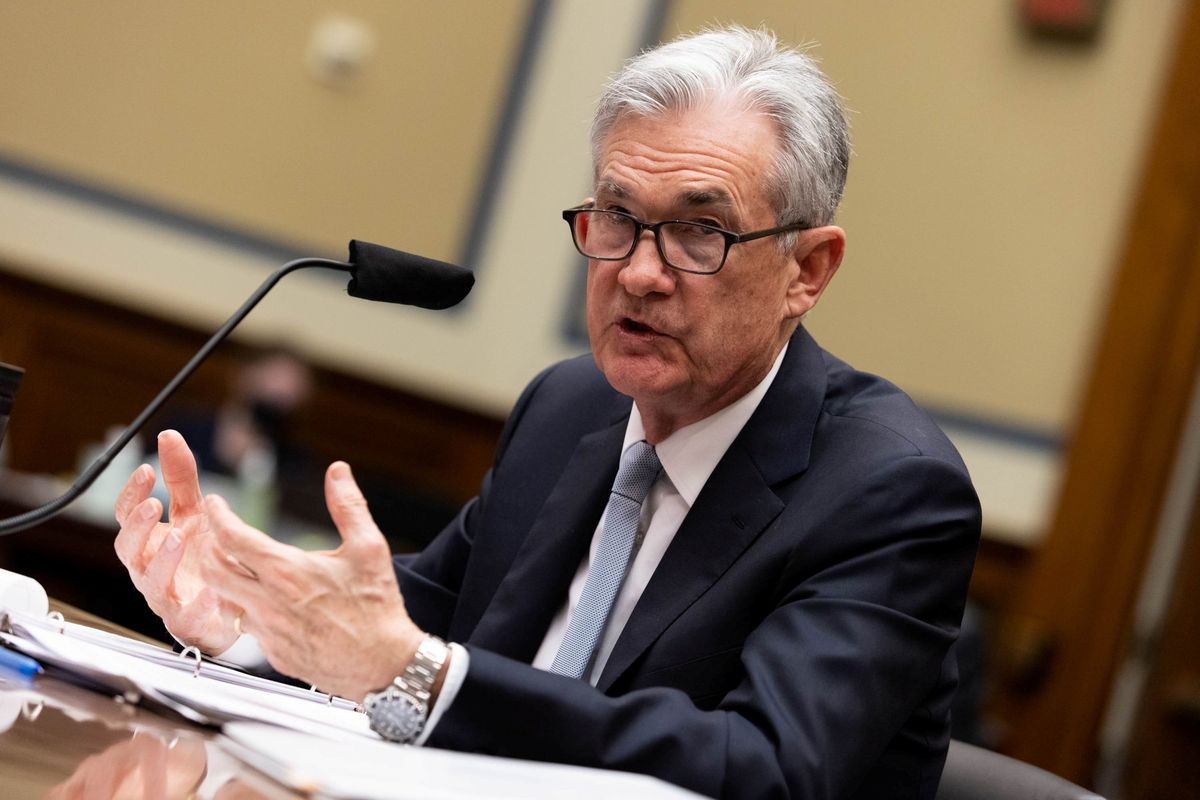 Federal Reserve Chair Jerome Powell testifies during a U.S. House Oversight and Reform Select Subcommittee hearing on coronavirus crisis, on Capitol Hill in Washington, U.S., June 22, 2021. 