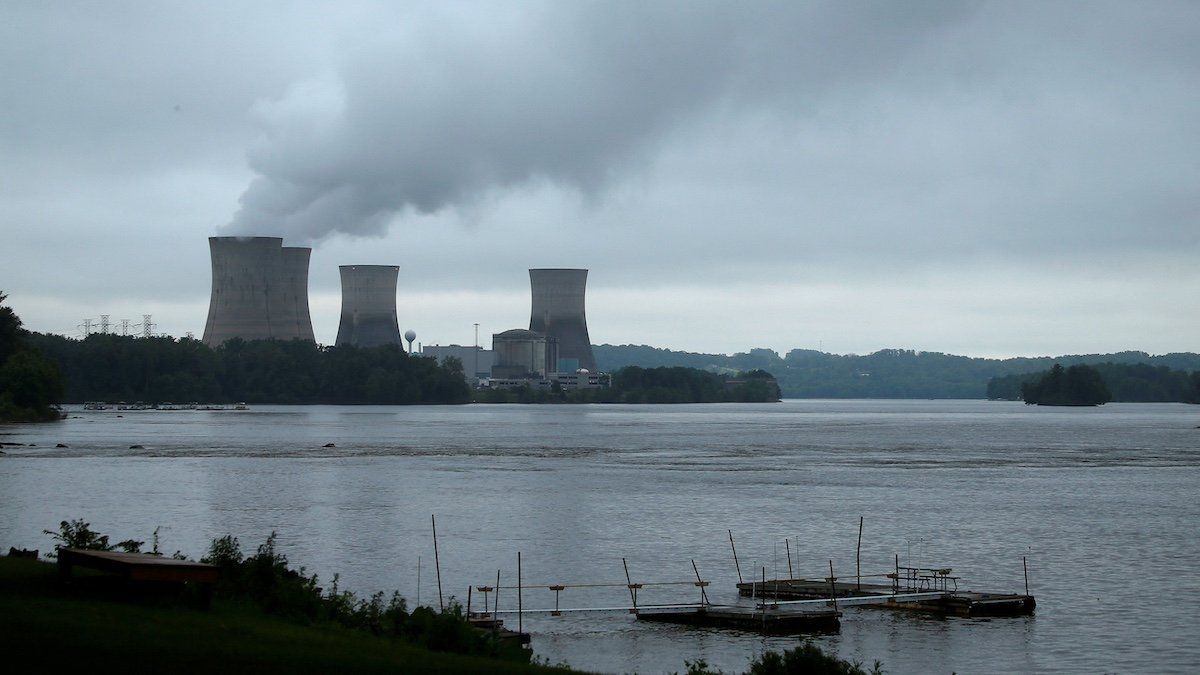 ​FILE PHOTO: The Three Mile Island Nuclear power plant is pictured from Royalton, Pennsylvania, U.S. May 30, 2017. 