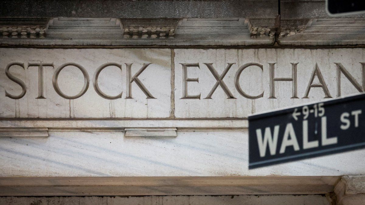 ​FILE PHOTO: The Wall Street entrance to the New York Stock Exchange (NYSE) is seen in New York City, U.S., November 15, 2022. 