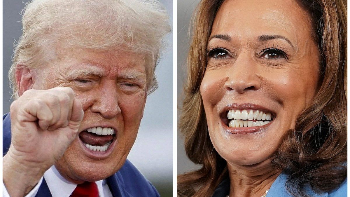 Former President Donald Trump and Vice President Kamala Harris.