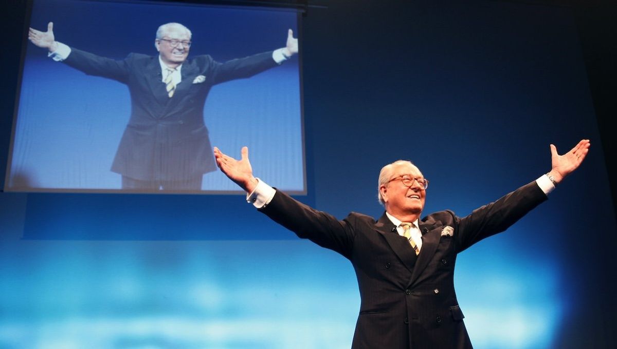 ​France National Front presidential candidate Jean-Marie Le Pen addresses a political rally in Lille on Feb. 25, 2007. 