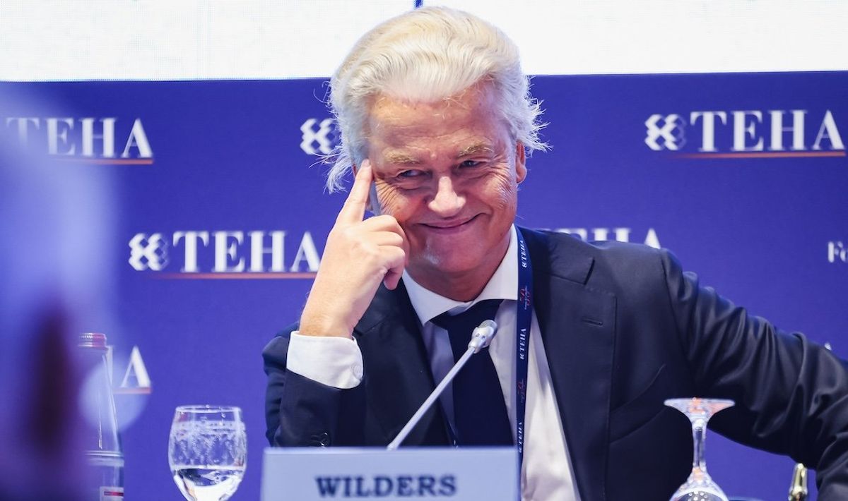 Geert Wilders, leader of the Dutch Party for Freedom party, part of the hard-right coalition government. 