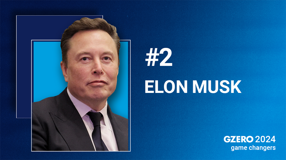 GZERO 2024 game changers | Pictured: #2 Elon Musk