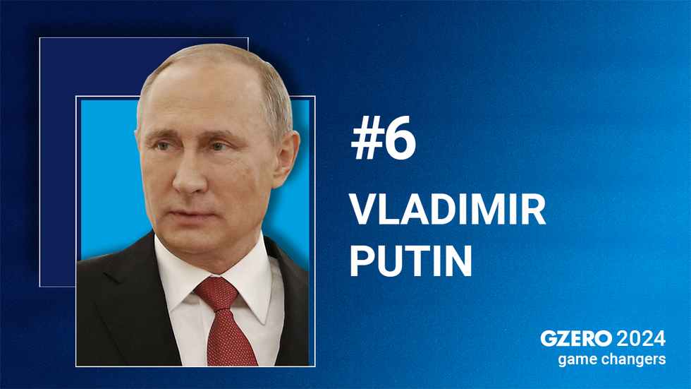 GZERO 2024 game changers | Pictured: #6 Vladimir Putin