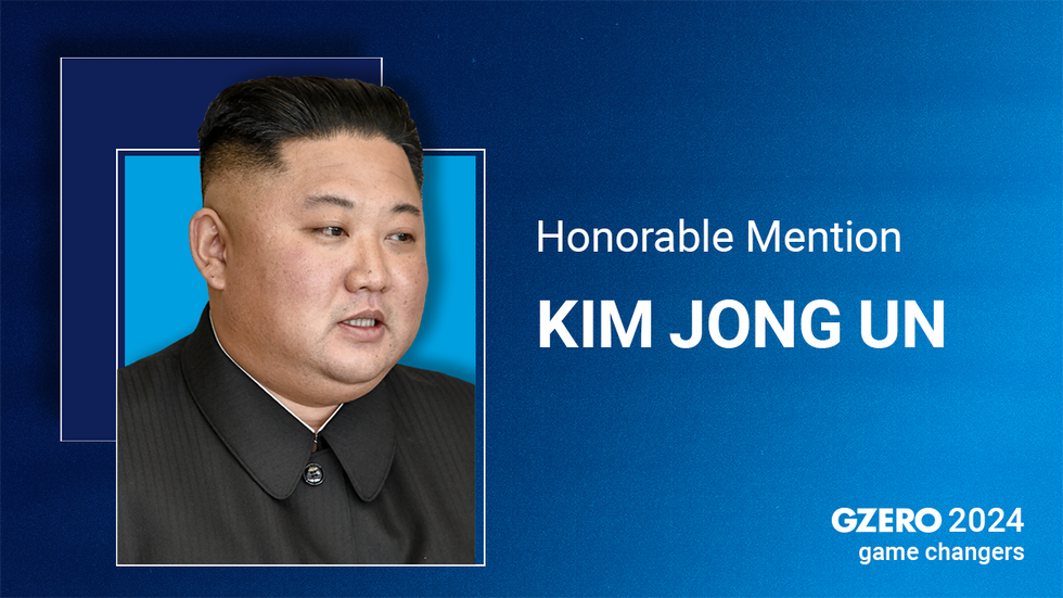 GZERO 2024 game changers | Pictured: Honorable Mention Kim Jong Un