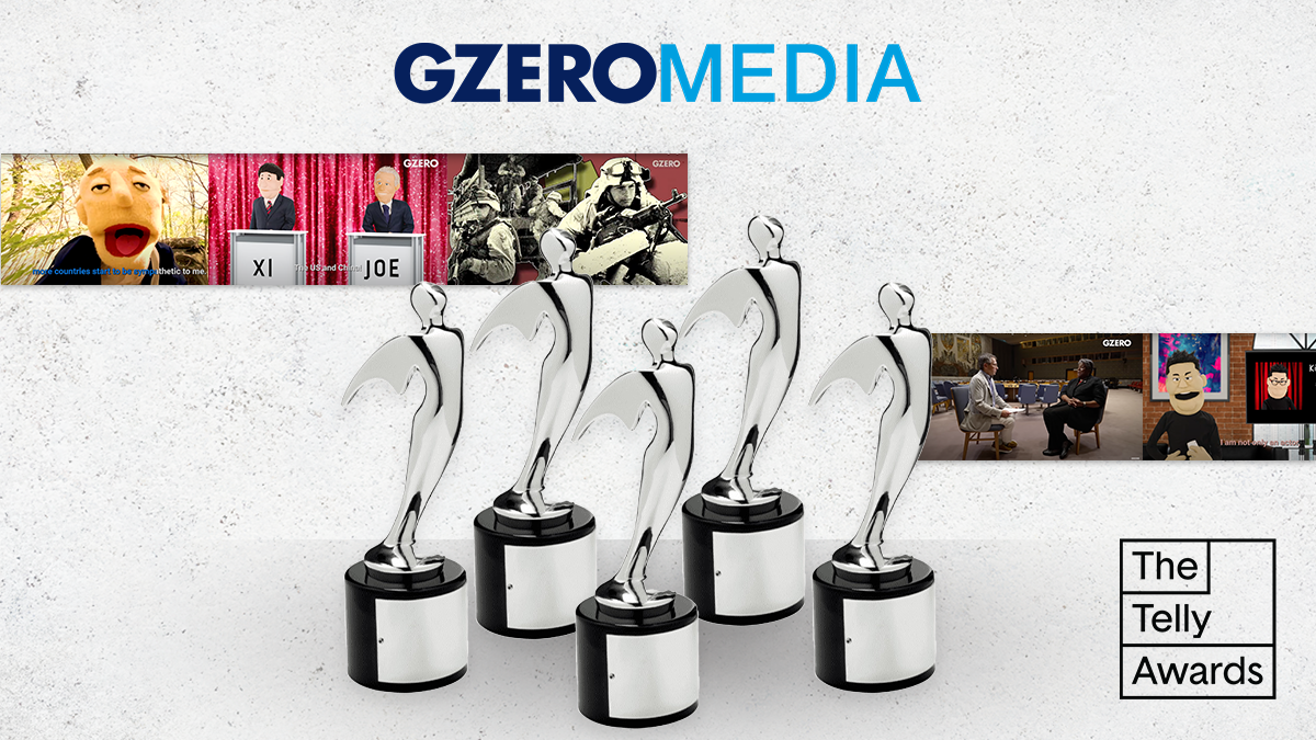 GZERO Media - 5 silver awards - The Telly Awards