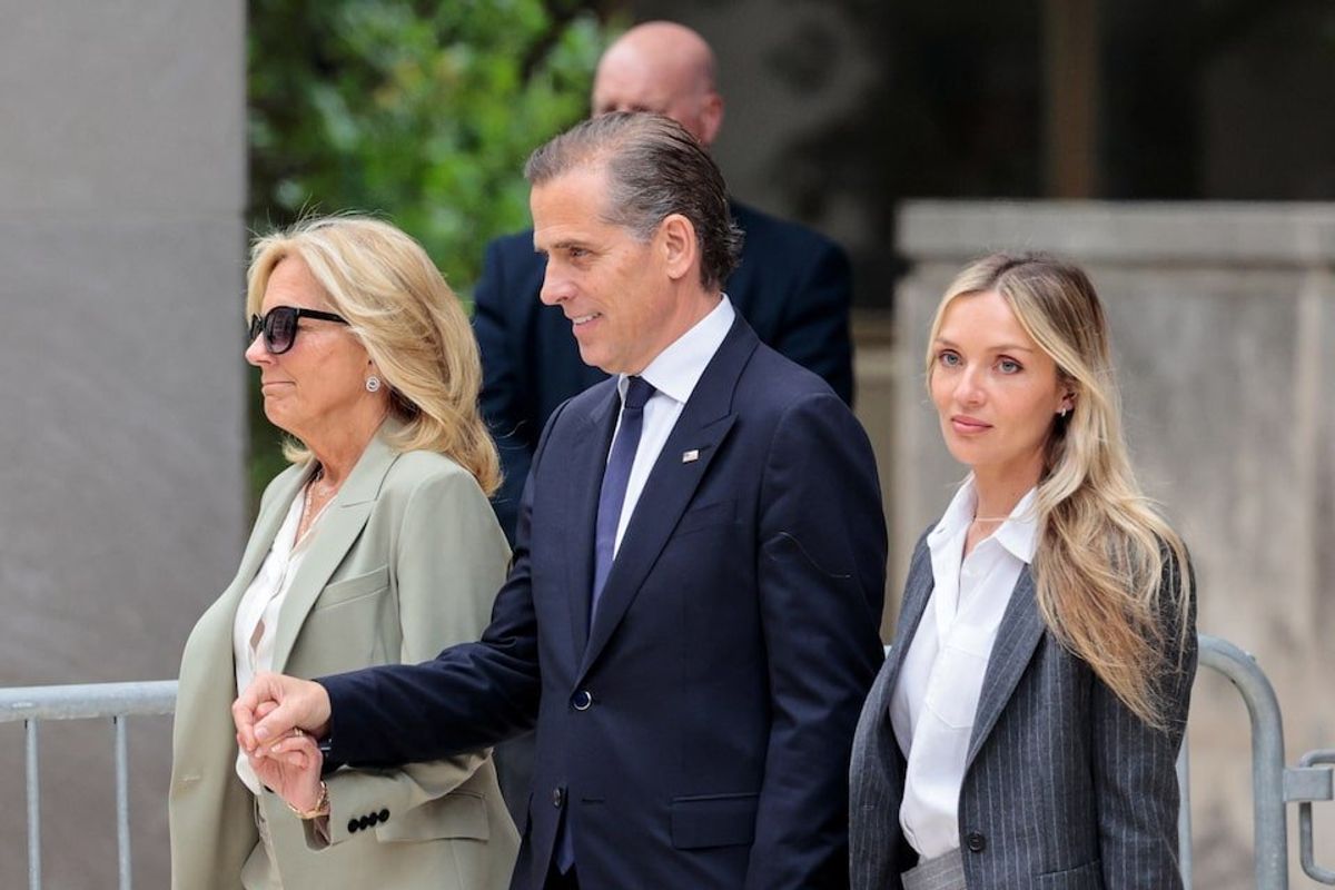 Hunter Biden, son of U.S. President Joe Biden, and his wife Melissa Cohen Biden and U.S. first lady Jill Biden leave the federal court after the jury finds him guilty on all three counts in his trial on criminal gun charges, in Wilmington, Delaware, U.S., June 11, 2024. 