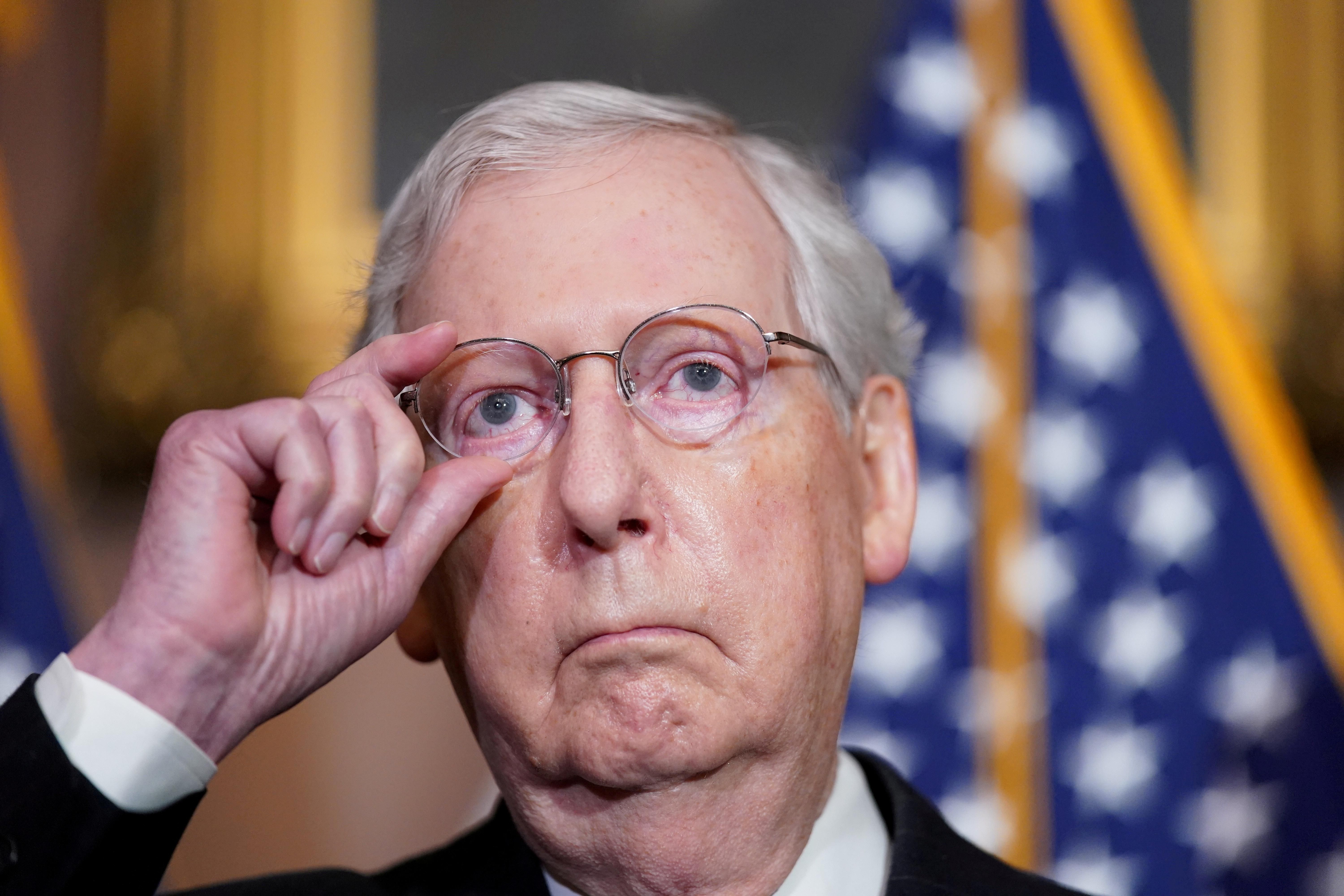 US Senate Majority Leader Mitch McConnell. Reuters