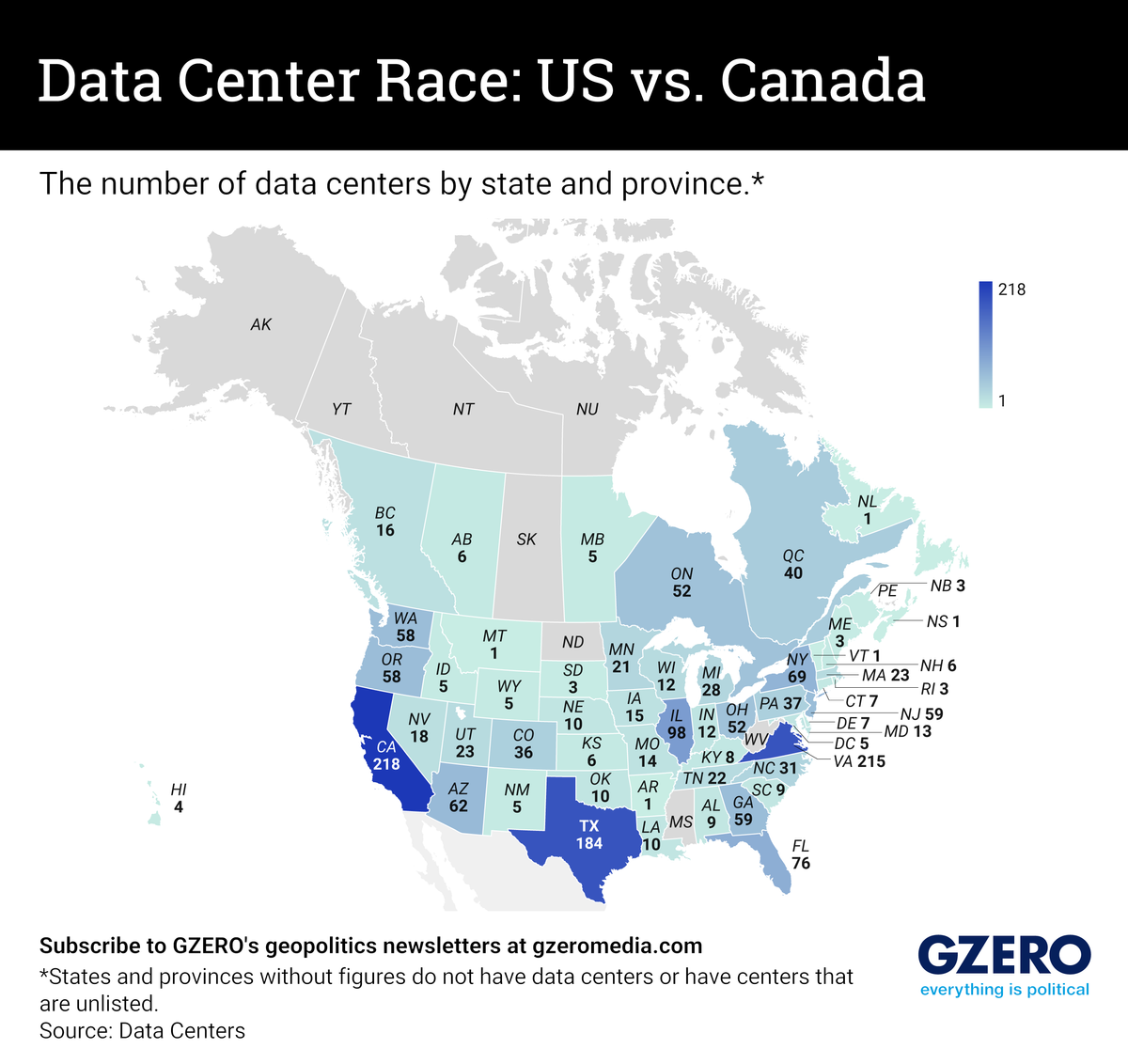 Graphic Truth: AI fuels data center race