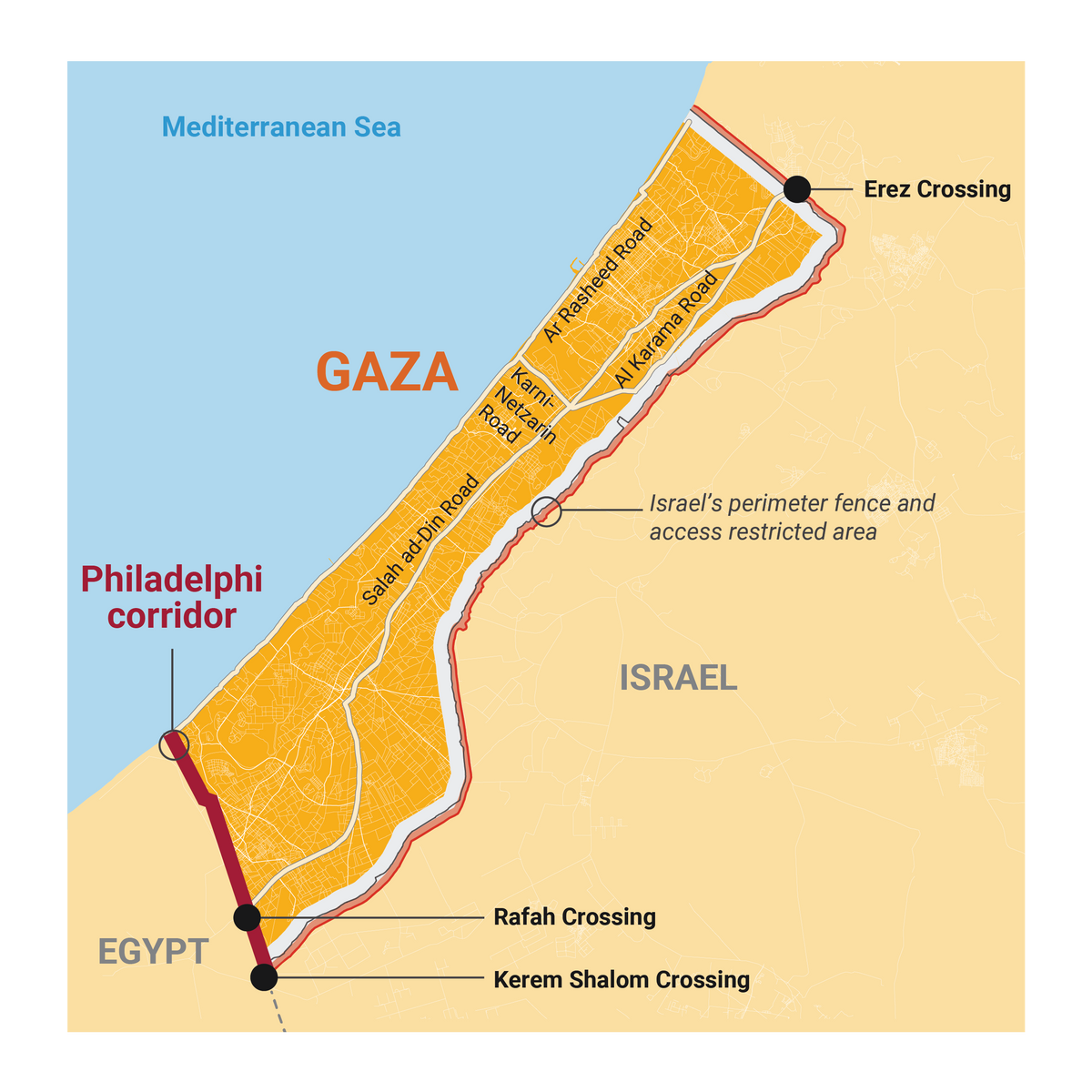 What is the Philadelphi corridor, and why is Bibi so fixated on it?