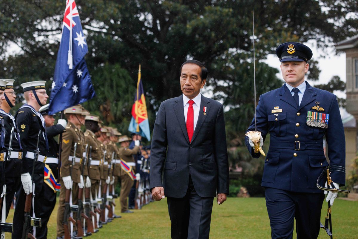 ​Indonesian President Joko Widodo at Admiralty House, Sydney Tuesday, July 4, 2023 