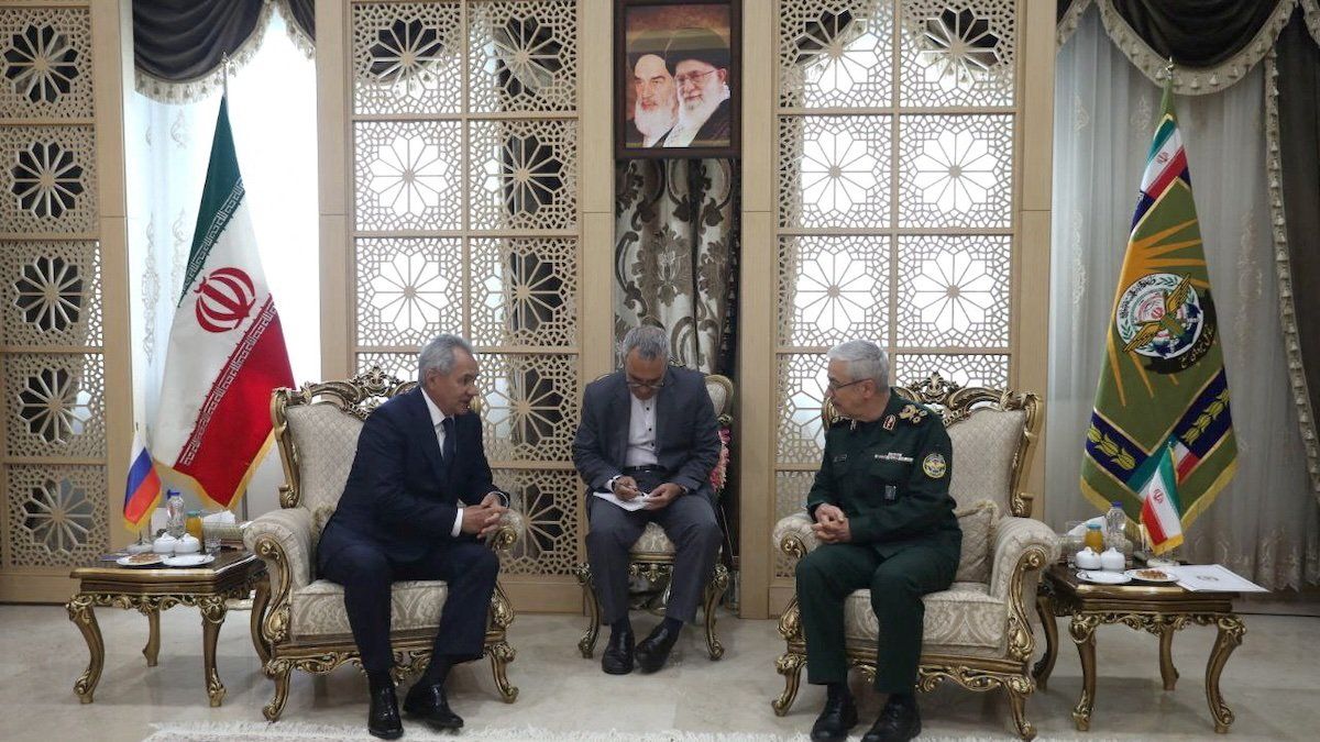 Iranian Armed Forces Chief of Staff, Major General Mohammad Bagheri, meets with Russian Security Council's Secretary Sergei Shoigu in Tehran, Iran August 5, 2024.