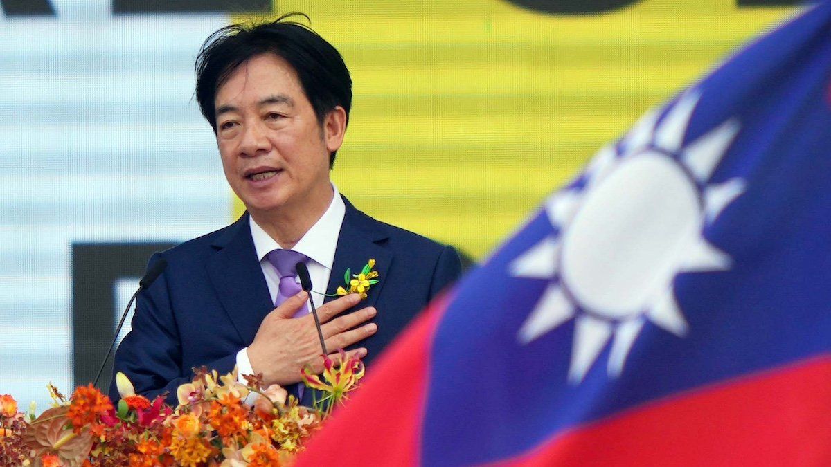 ​Lai Ching-te attends an inaugural ceremony as president of Taiwan in Taipei, Taiwan on May 20, 2024.