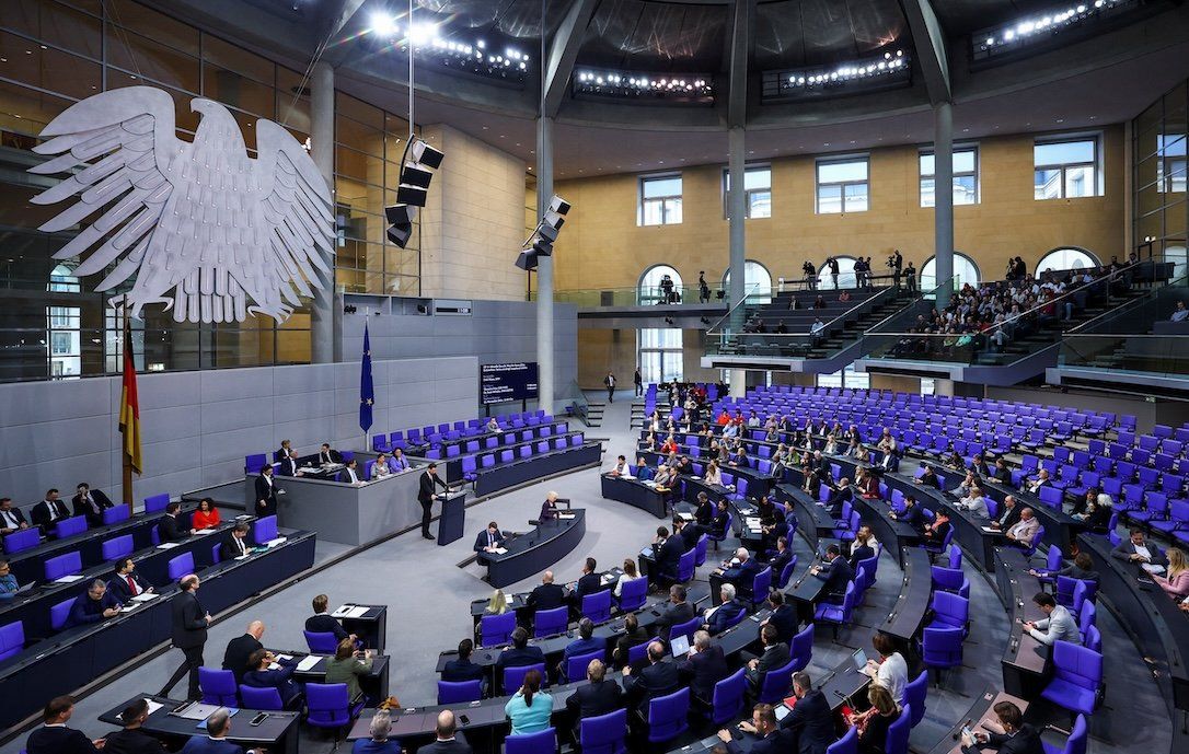 ​A general view of the German lower house of parliament, in Berlin, Germany. 