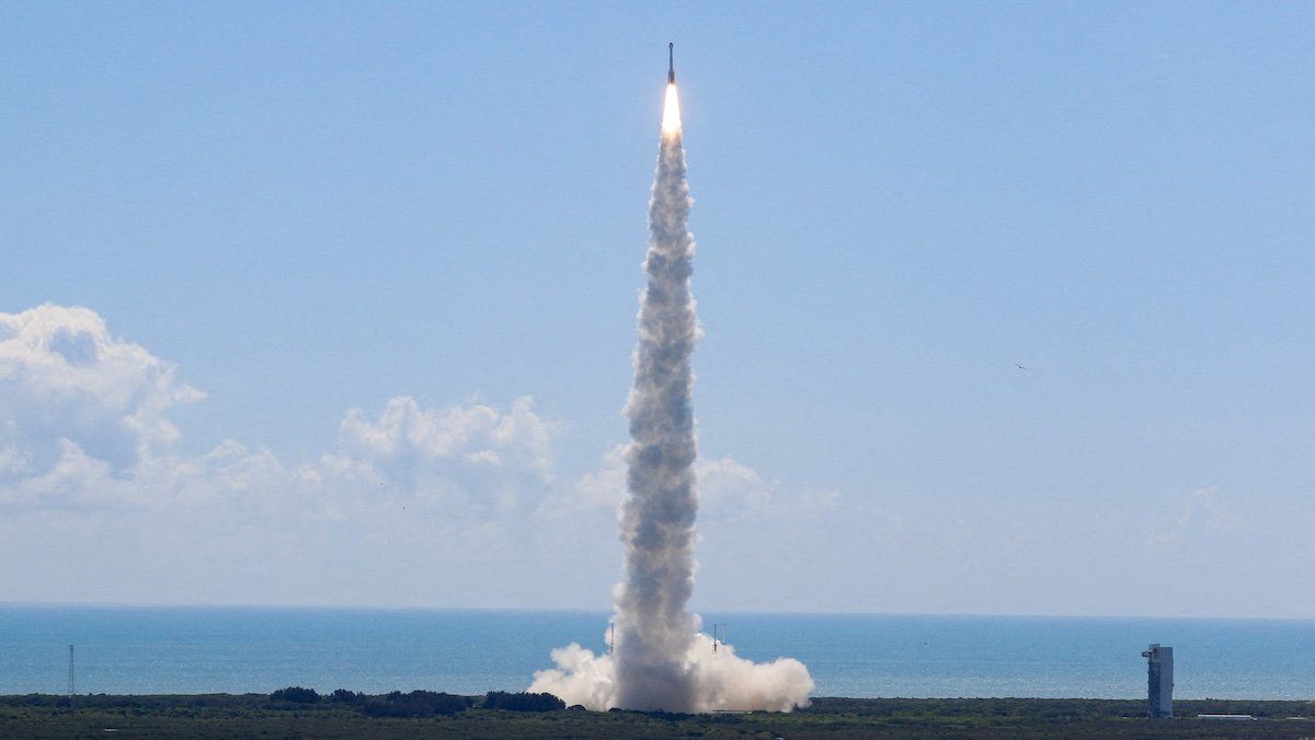 A United Launch Alliance Atlas V rocket carrying two astronauts aboard Boeing's Starliner-1 Crew Flight Test (CFT), is launched on a mission to the International Space Station, in Cape Canaveral, Florida, U.S., June 5, 2024.