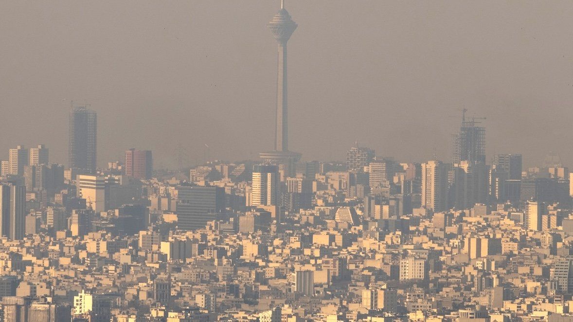 ​A view of the city of Tehran, Iran, amid pollution.