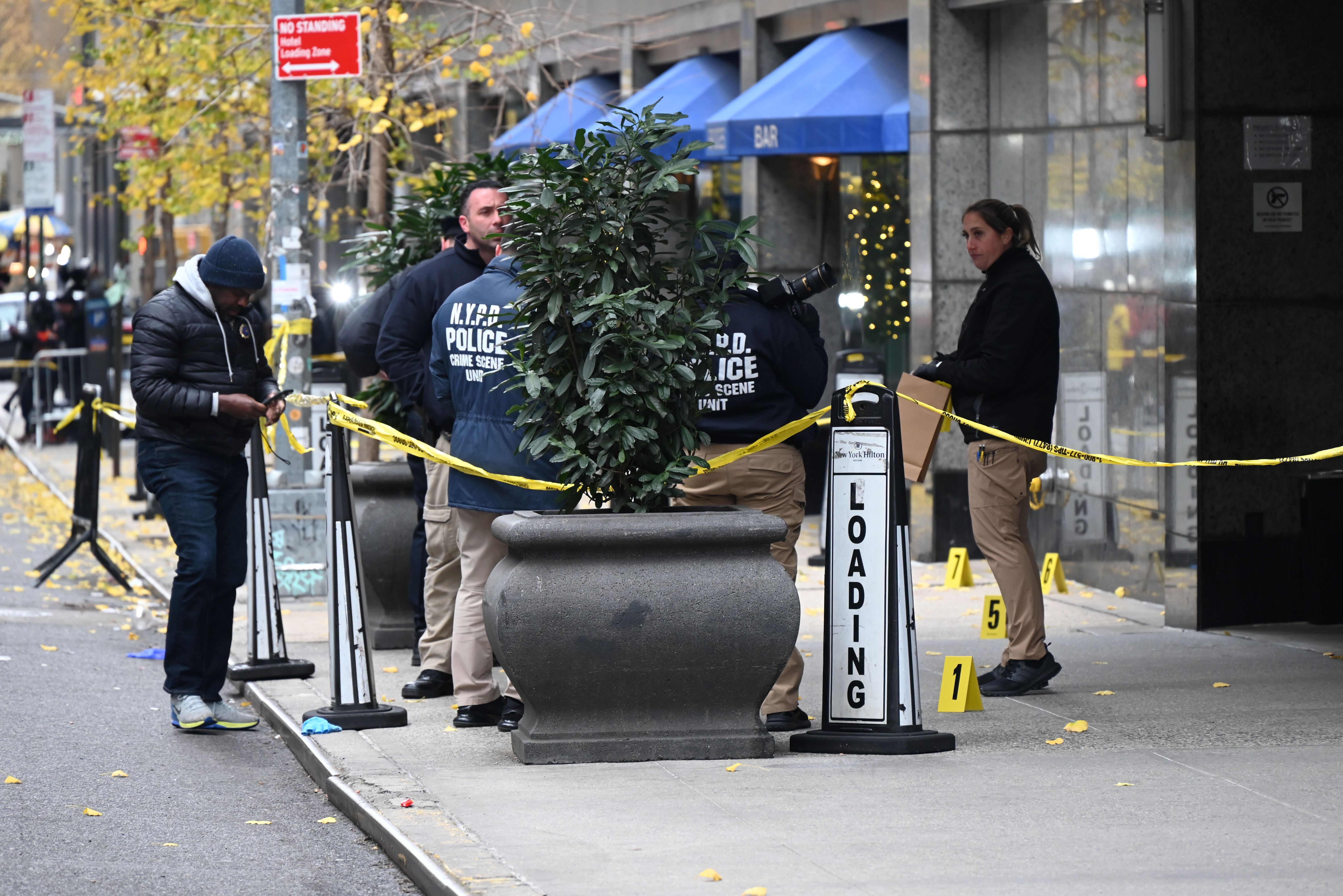 An image of the individual sought in connection to the investigation of the shooting death of Brian Thompson, the CEO of UnitedHealth's insurance unit, is seen in this still image from a surveillance video taken outside a hotel in the Manhattan borough of New York City