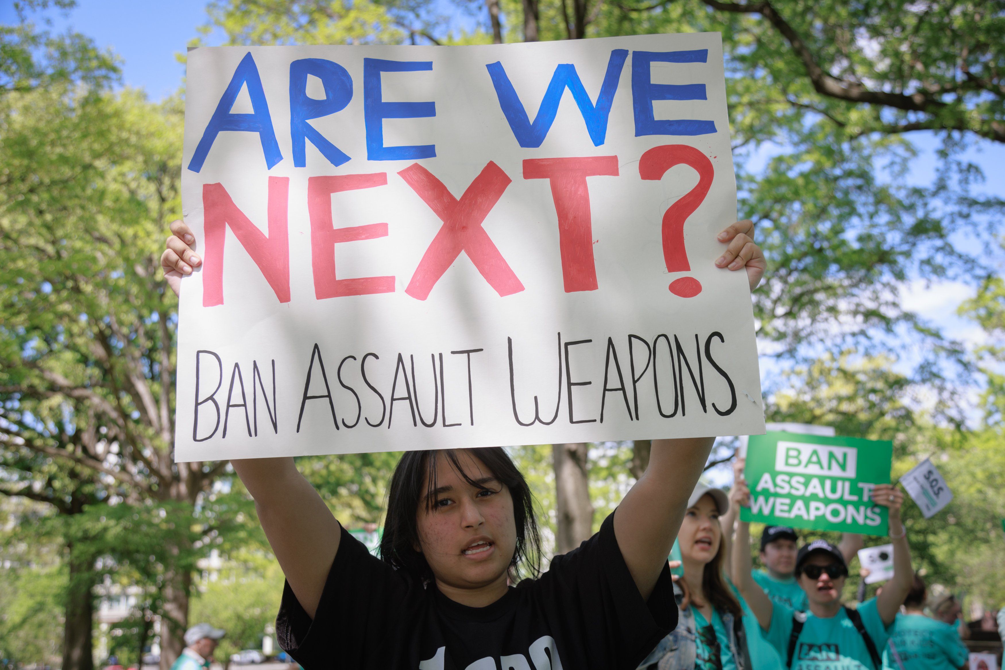 Anti-gun protestor. 