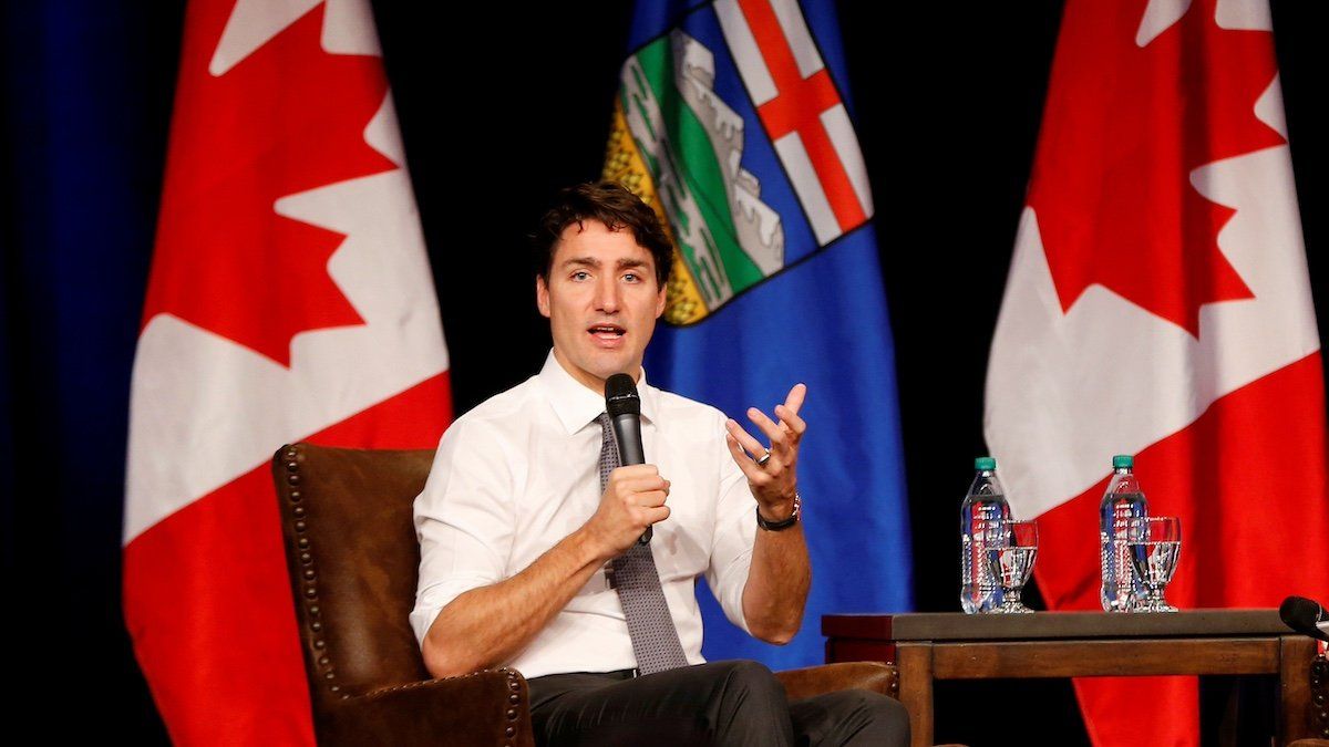 ​Canada's Prime Minister Justin Trudeau speaks at a meeting of the Calgary Chamber of Commerce in Calgary, Alberta, Canada December 21, 2016. 