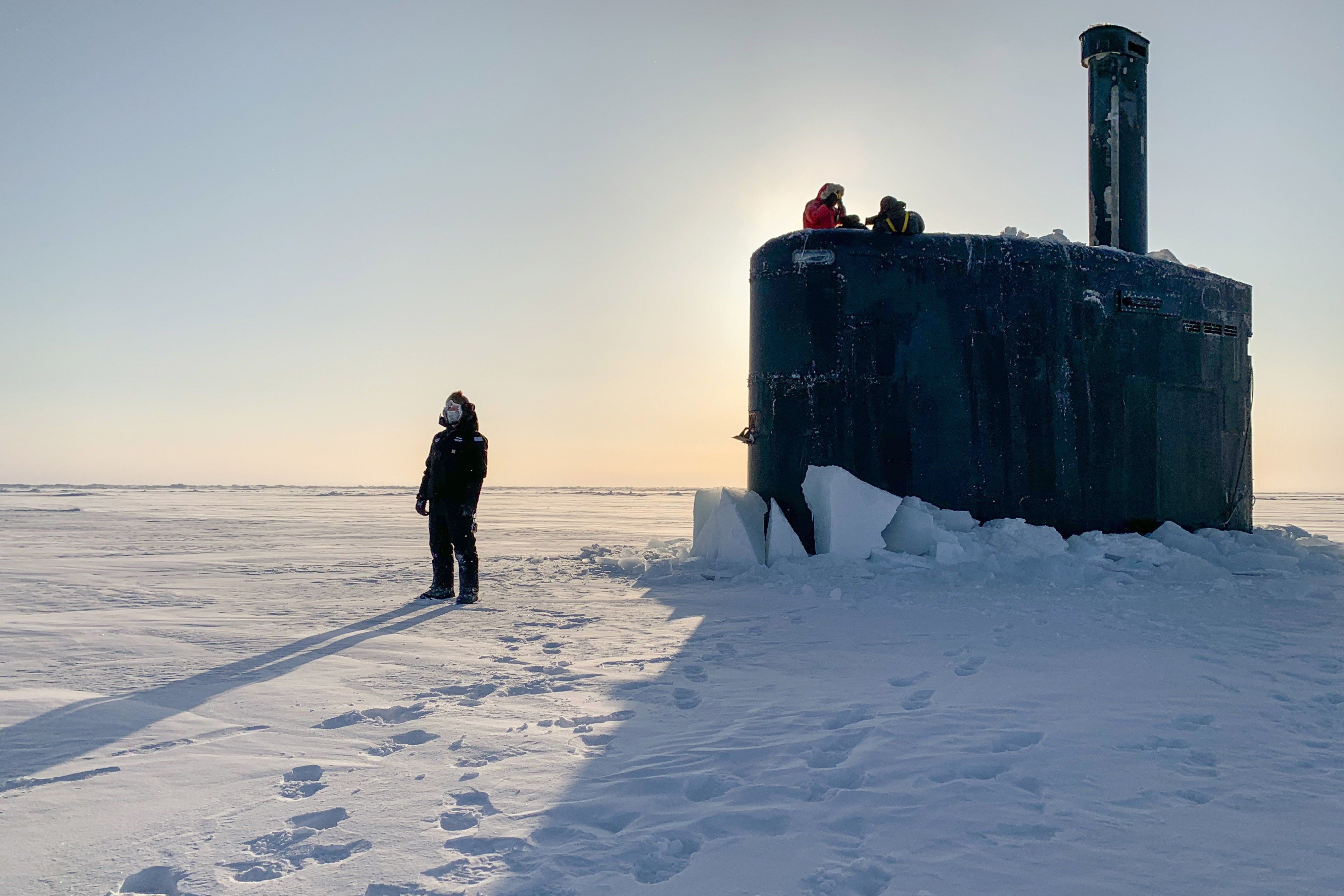 DOD in Photos: 2020 This collection showcases the work of U.S. military photographers in 2020, when U.S. service members continued to conduct around-the-clock training and operations worldwide to ensure the nation's security, even while responding to the coronavirus pandemic. The USS Toledo (SSN-769) arrives at Ice Camp Seadragon on the Arctic Ocean kicking off Ice Exercise (ICEX) 2020. ICEX 2020 is a three-week, biennial exercise that offers the Navy the opportunity to assess its operational readiness in the Arctic and train with other services, partner nations and Allies to increase experience in the region, and maintain regional stability while improving capabilities to operate in the Arctic environment. U.S. Navy Photo by MC1 Michael B. Zingaro Where: United States When: 04 Mar 2020 