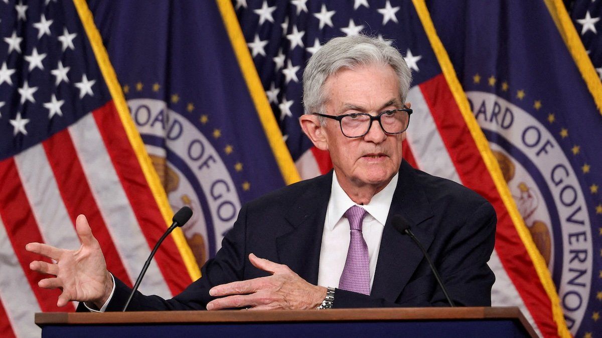 Federal Reserve Board Chair Jerome Powell holds a press conference following a two-day meeting of the Federal Open Market Committee on interest rate policy in Washington, U.S., September 18, 2024. 