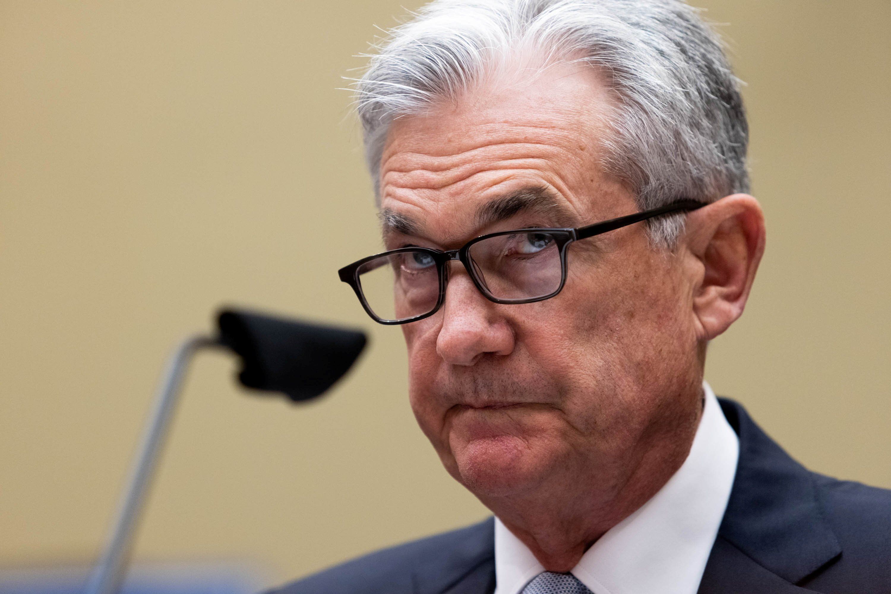 ​Federal Reserve Chair Jerome Powell testifies during a U.S. House Oversight and Reform Select Subcommittee hearing on coronavirus crisis, on Capitol Hill in Washington, U.S., June 22, 2021.