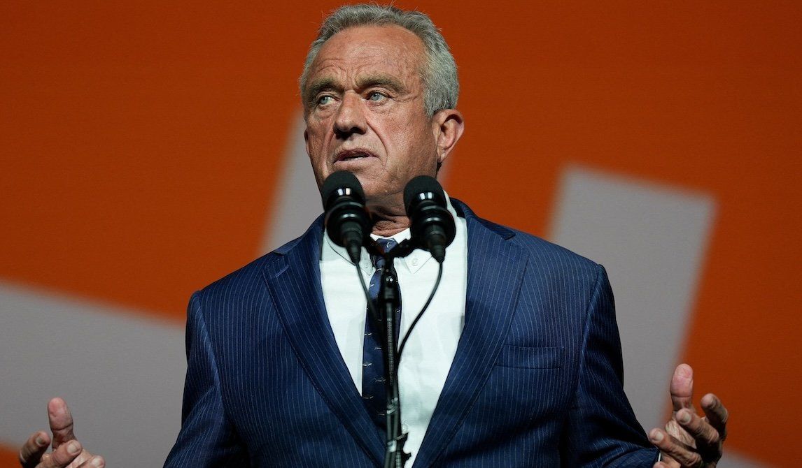 Independent US presidential candidate Robert F. Kennedy Jr. speaks at Bitcoin 2024 in Nashville, Tenn., on July 26, 2024. 