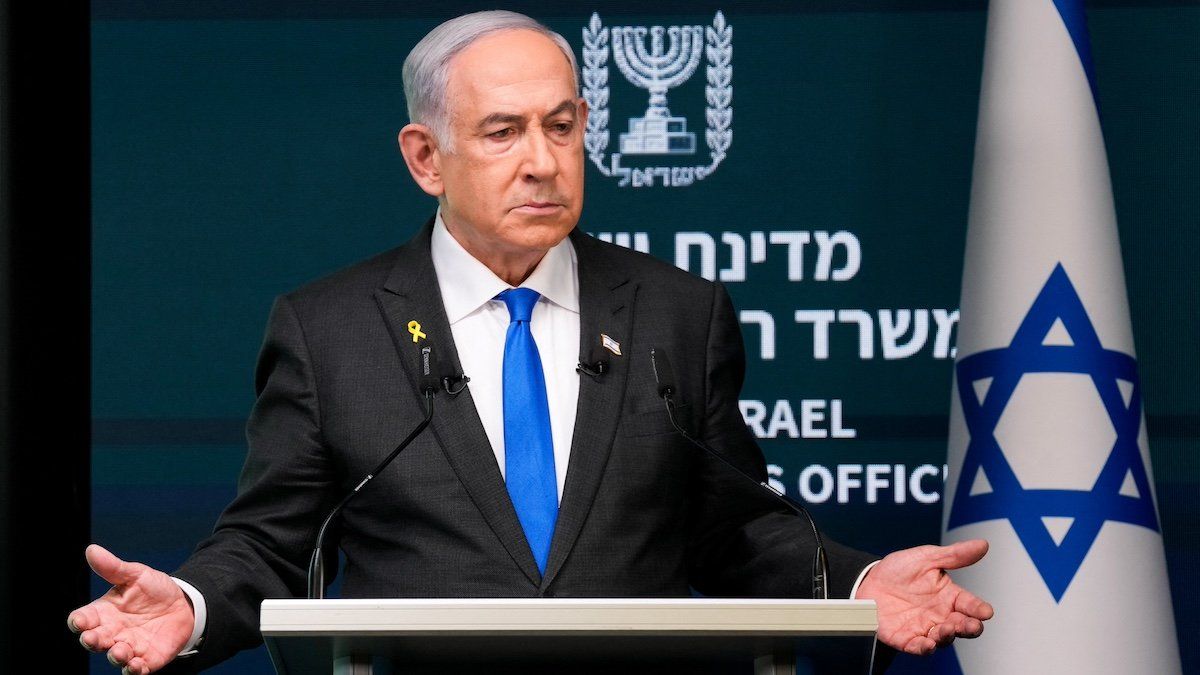 ​Israeli Prime Minister Benjamin Netanyahu speaks during a news conference in Jerusalem, September 2, 2024. 