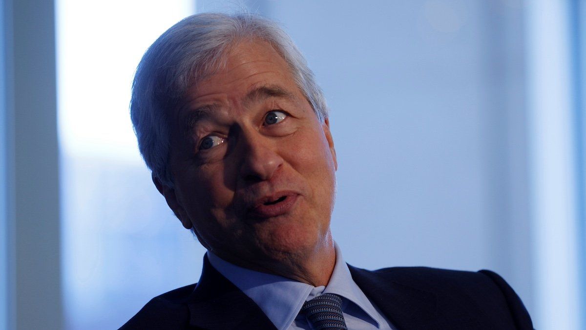 ​JP Morgan CEO Jamie Dimon speaks at the Boston College Chief Executives Club luncheon in Boston, Massachusetts, U.S., November 23, 2021. 