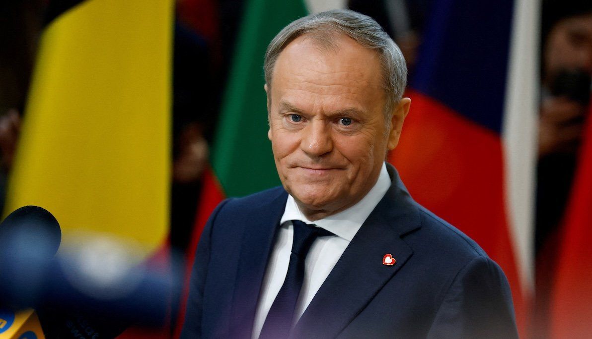 Polish Prime Minister Donald Tusk attends a European Union leaders special summit to discuss Ukraine and European defense in Brussels, Belgium, on March 6, 2025.