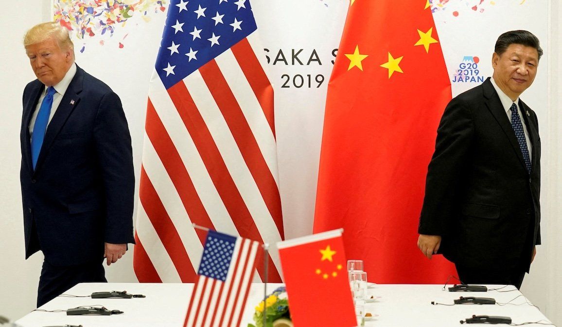 President Donald Trump attends a bilateral meeting with Chinese President Xi Jinping during a G20 leaders summit in Osaka, Japan, in 2019. 