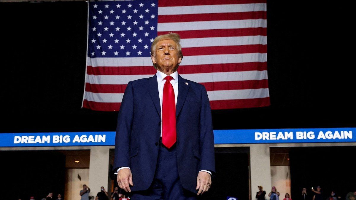 ​President-elect Donald Trump attends a campaign event, in Allentown, Pennsylvania, U.S., October 29, 2024. 