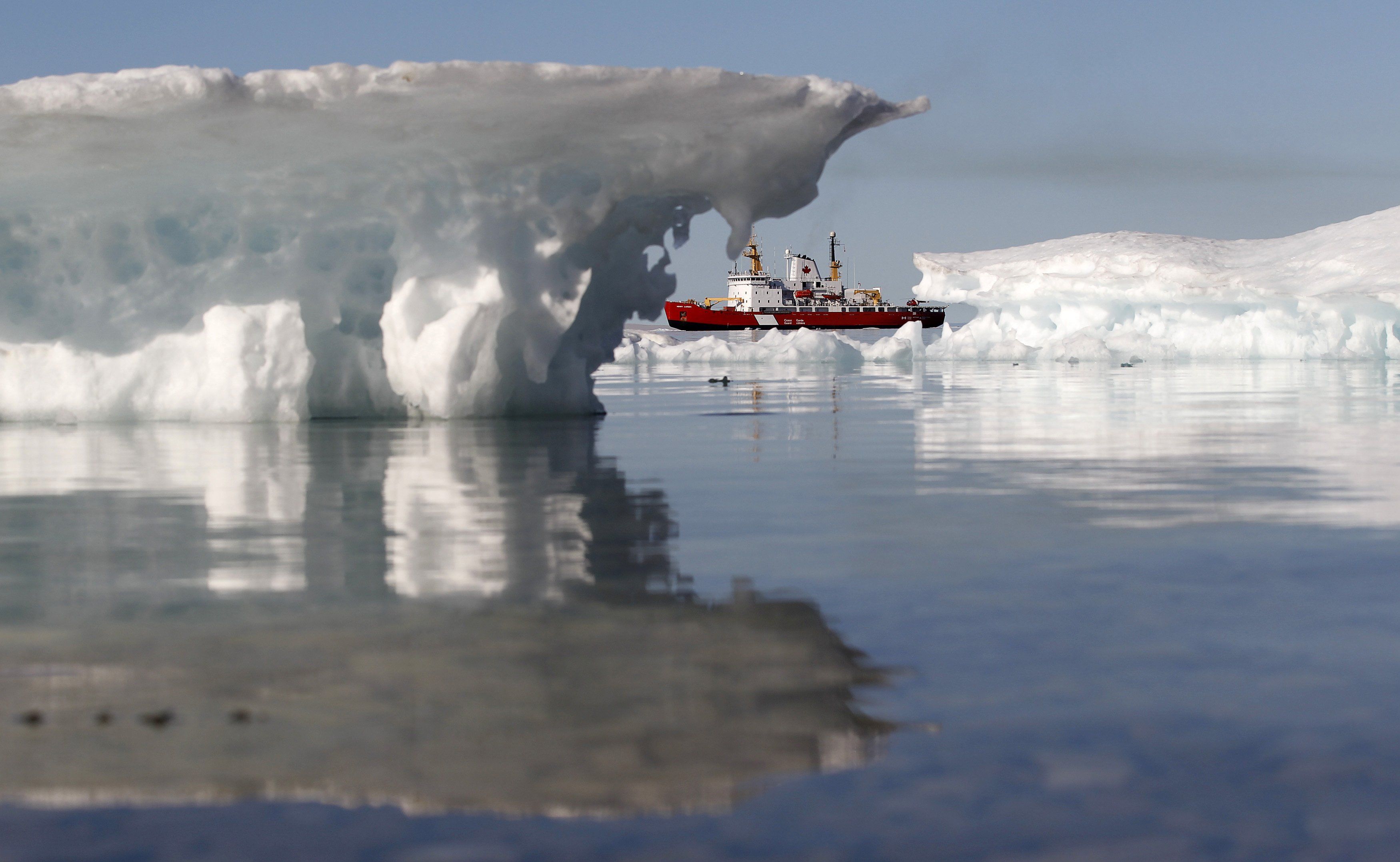 Russian ship in the arctic