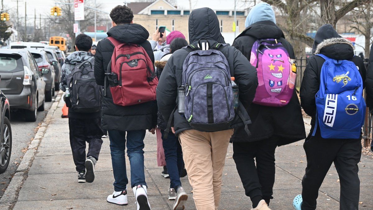 ​Students at Martin Van Buren High School in Queens