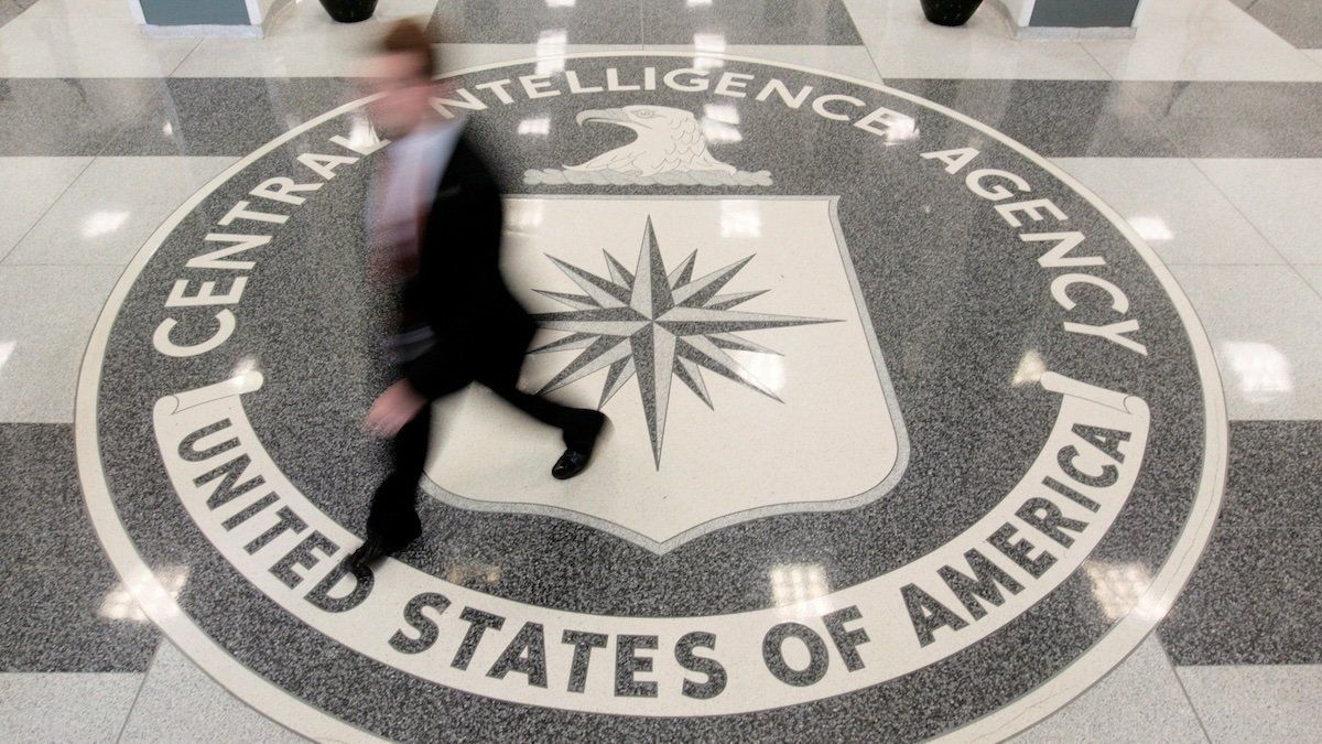 The lobby of the CIA Headquarters Building in Langley, Virginia, U.S. on August 14, 2008.