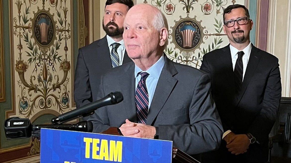 U.S. Sen. Ben Cardin addresses a press conference at U.S. Capitol on the future of the Chesapeake Bay