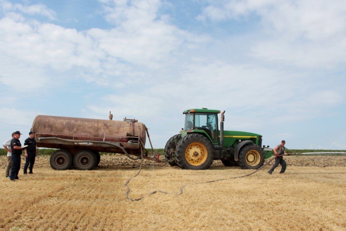 Ukraine grain farm