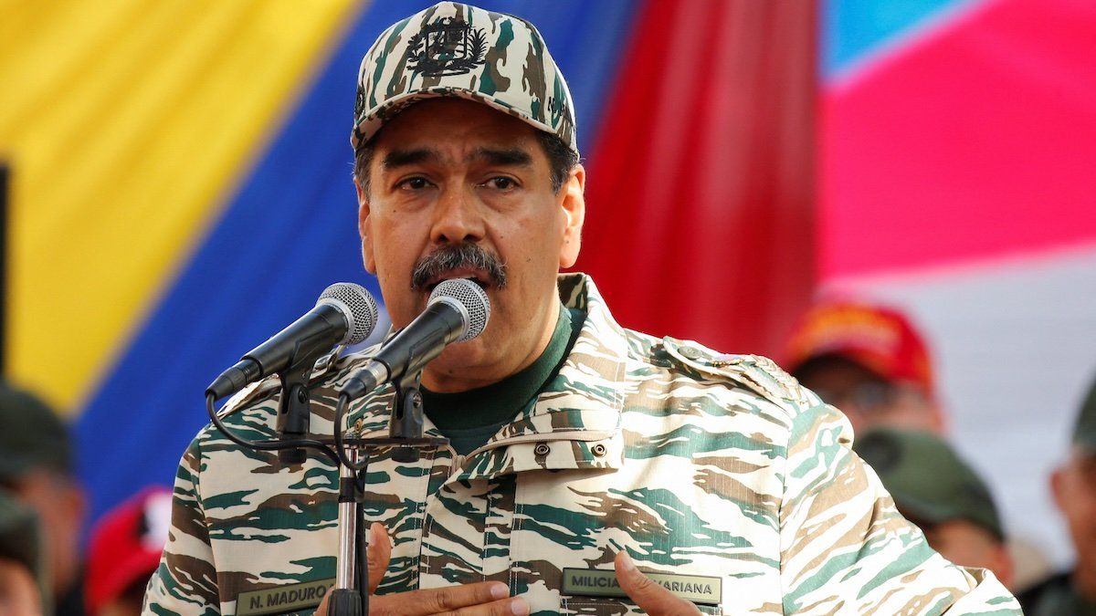 Venezuela's President Nicolas Maduro leads the celebration of the 22nd anniversary of late President Hugo Chavez's return to power after a failed coup attempt in 2002, in Caracas, Venezuela April 13, 2024