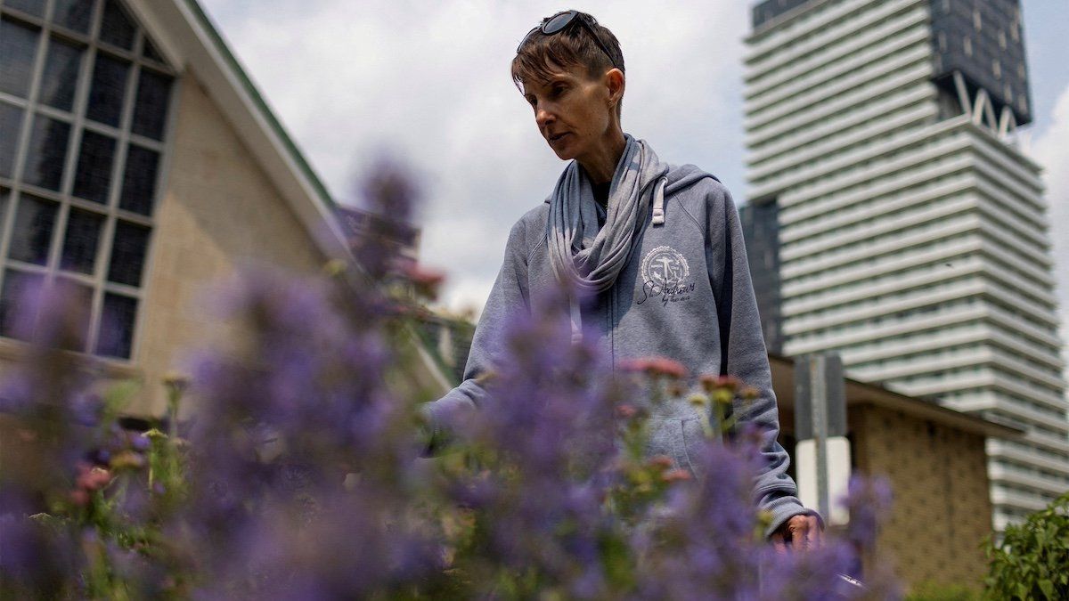 ​Lisa Pauli, 47, who says she wants to apply for medical assistance in dying (MAiD) when she is eligible because of her severe anorexia, looks on, in Toronto, Ontario, Canada June 9, 2023. 