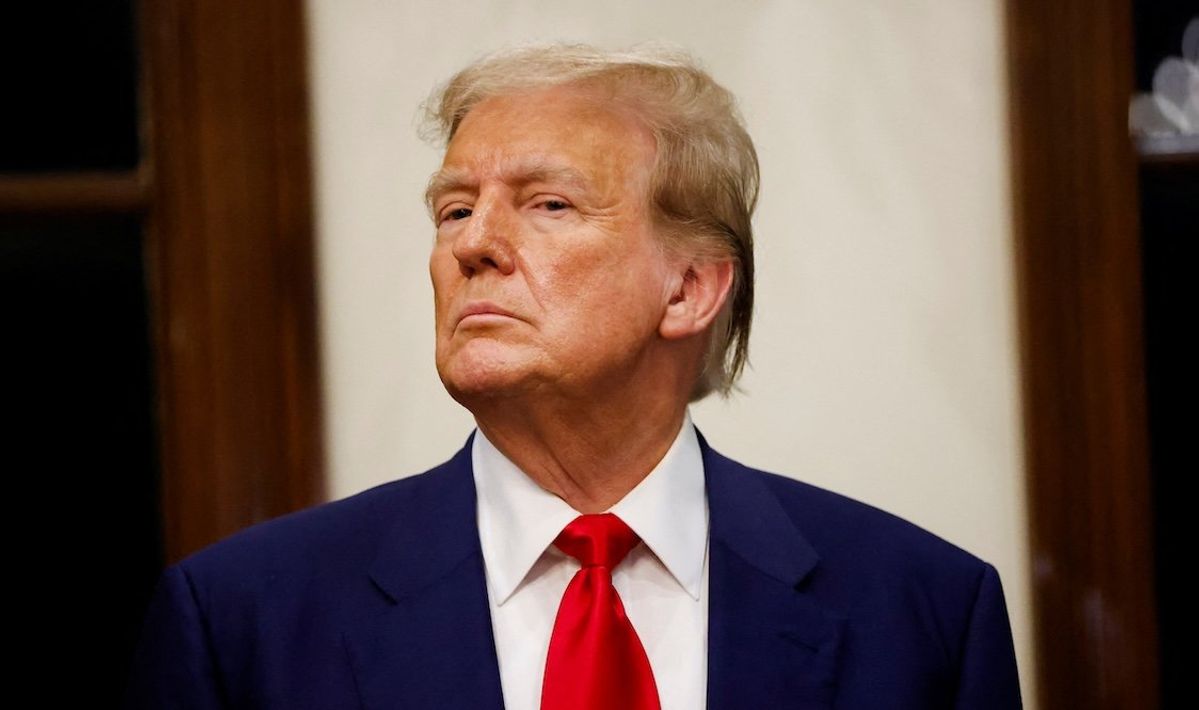 ​President-elect Donald Trump attends the 2024 Senior Club Championship award ceremony at his Trump International Golf Club in West Palm Beach, Florida, back in March.