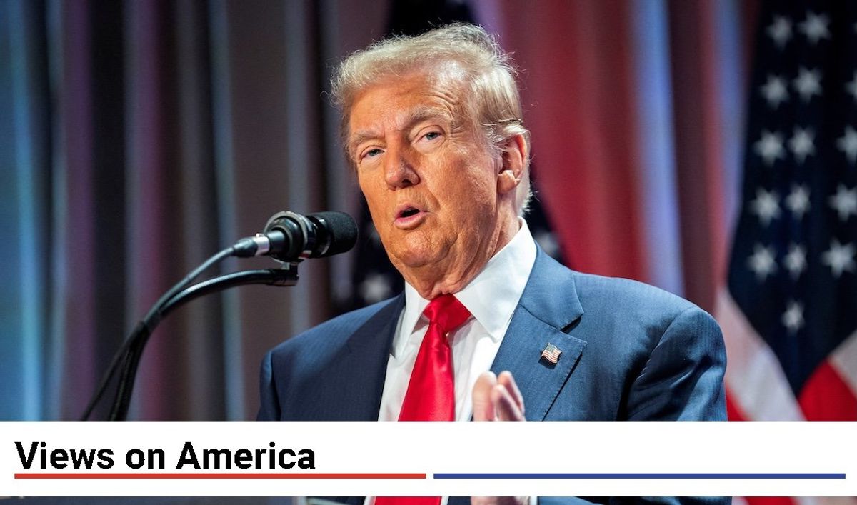 President-elect Donald Trump speaks during a meeting with House Republicans at the Hyatt Regency hotel in Washington, DC, on Nov. 13, 2024. 